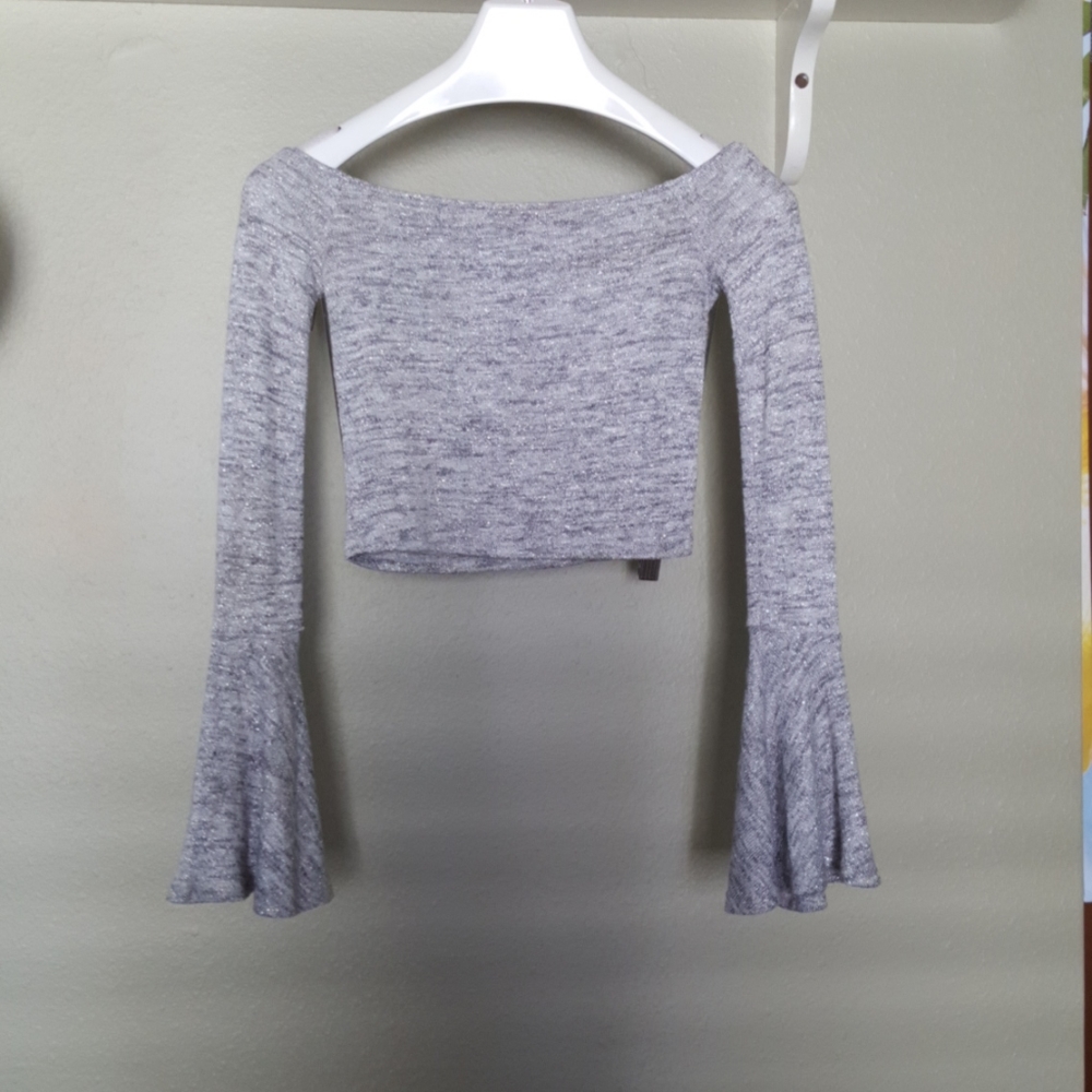 Rayon silver sweater